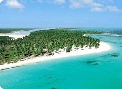 bayahibe, eiland saona, luchtfoto